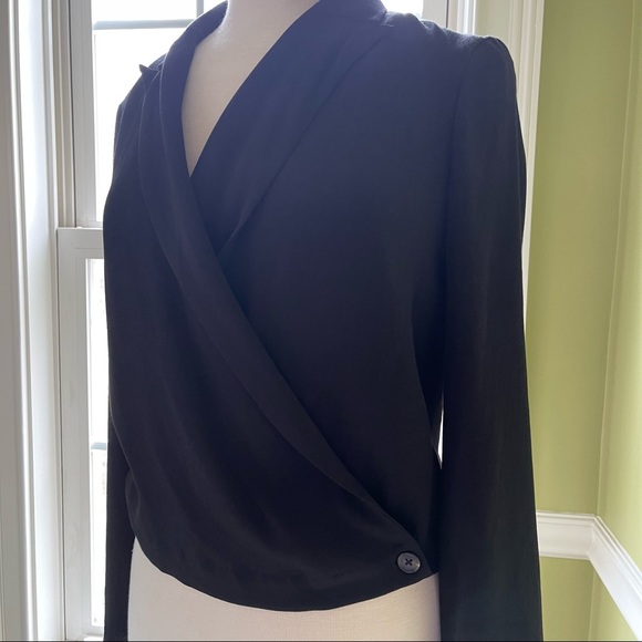 Anthropologie ETT Twa buttoned wrap blazer size 2 - Picture 4 of 8